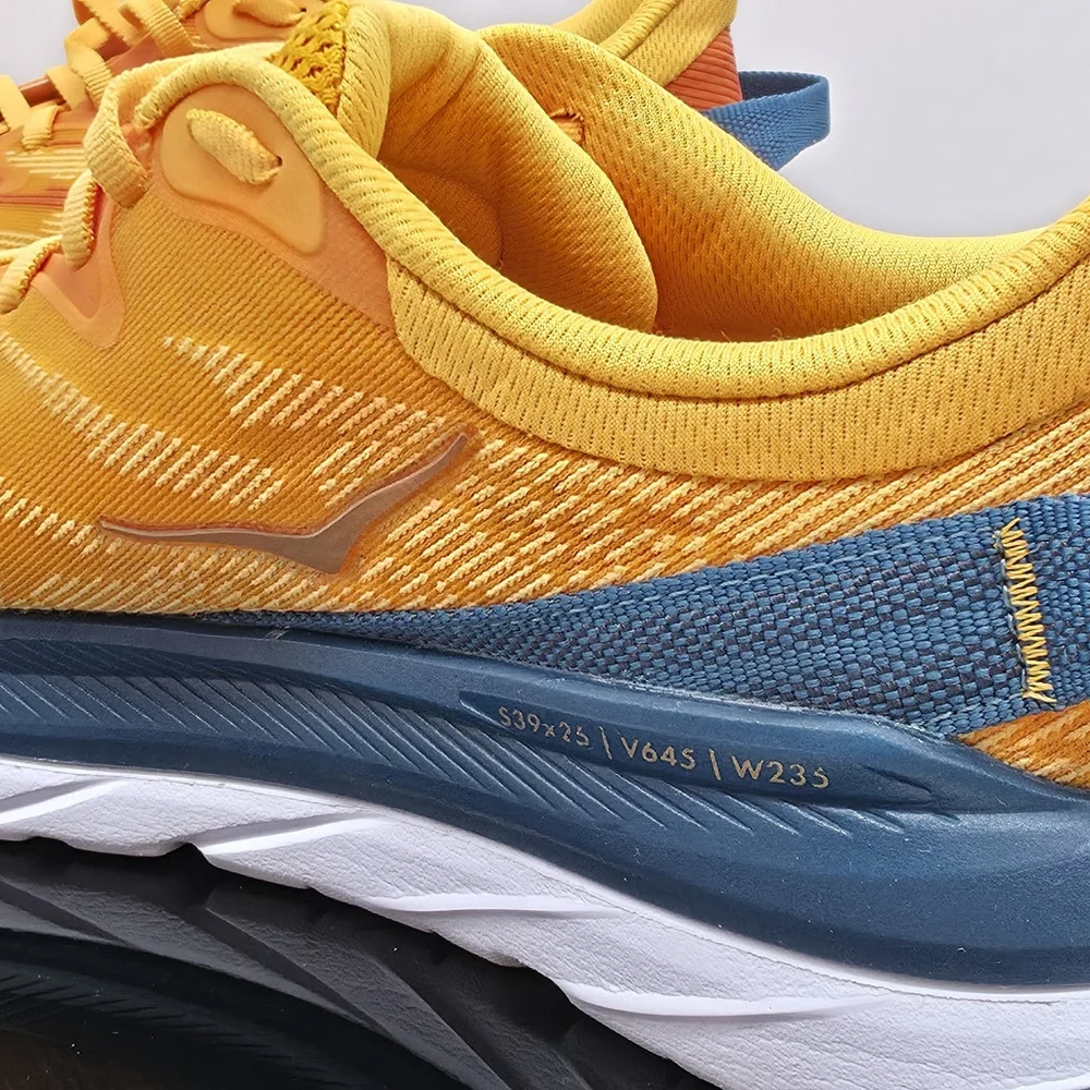 Techcore Hoka Mach Supersonic Men’s 8D Yellow Orange Running Shoes - Picture 12 of 13